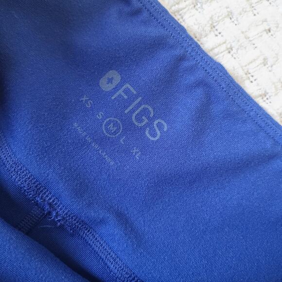 Figs Blue Athletic Leggings Women's Size M - Picture 5 of 8